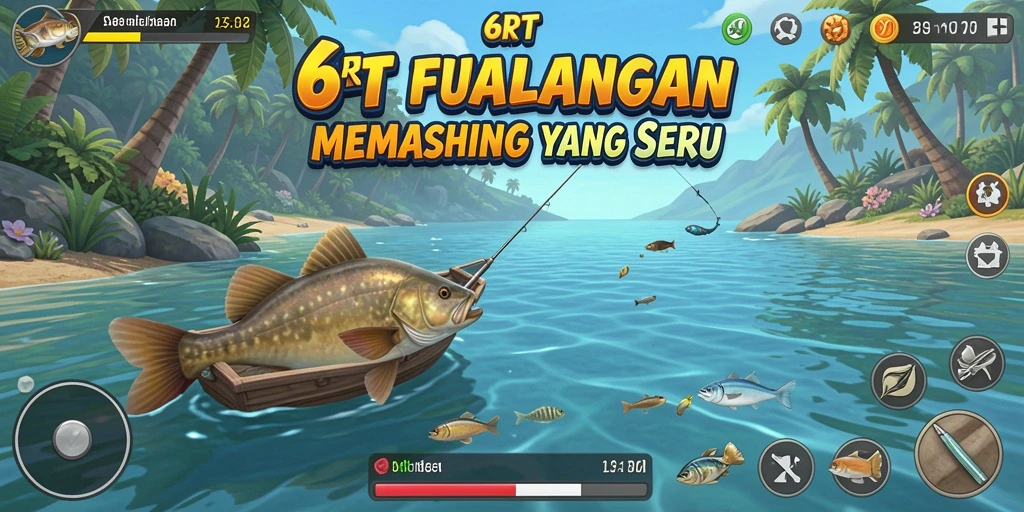 Tangkapan ikan yang besar di 6RT dengan pemandangan indah.