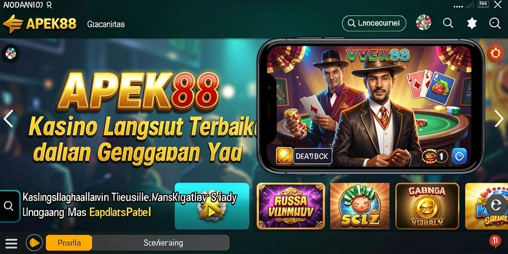 Tampilan gameplay Live Casino APEK88 yang nyata dan mendebarkan.