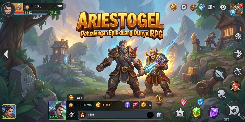 Tampilan gameplay ARIESTOGEL yang seru dan mendebarkan.