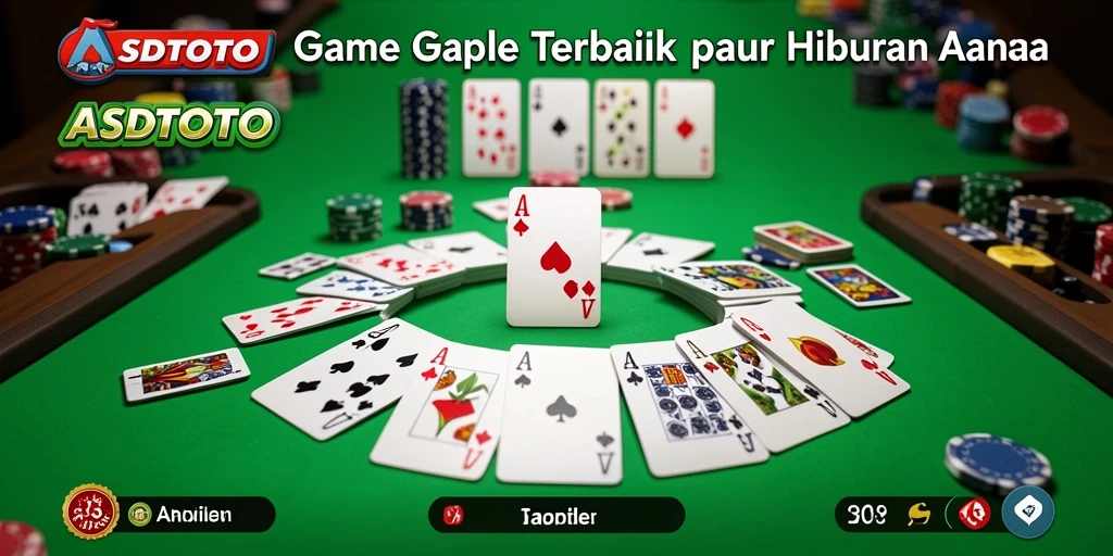 Tampilan seru gameplay ASDTOTO dengan suasana Gaple yang nyata.