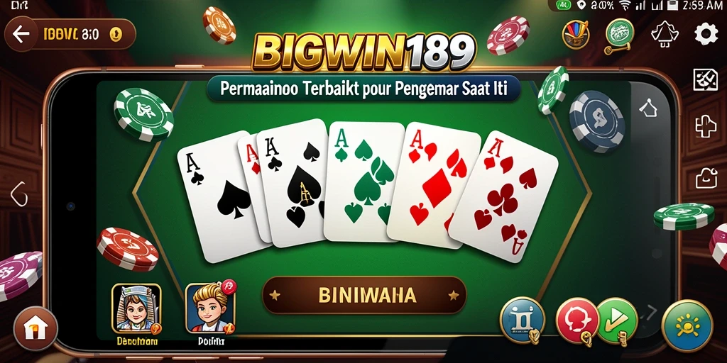 Tampilan gameplay Domino yang menarik di BIGWIN189.