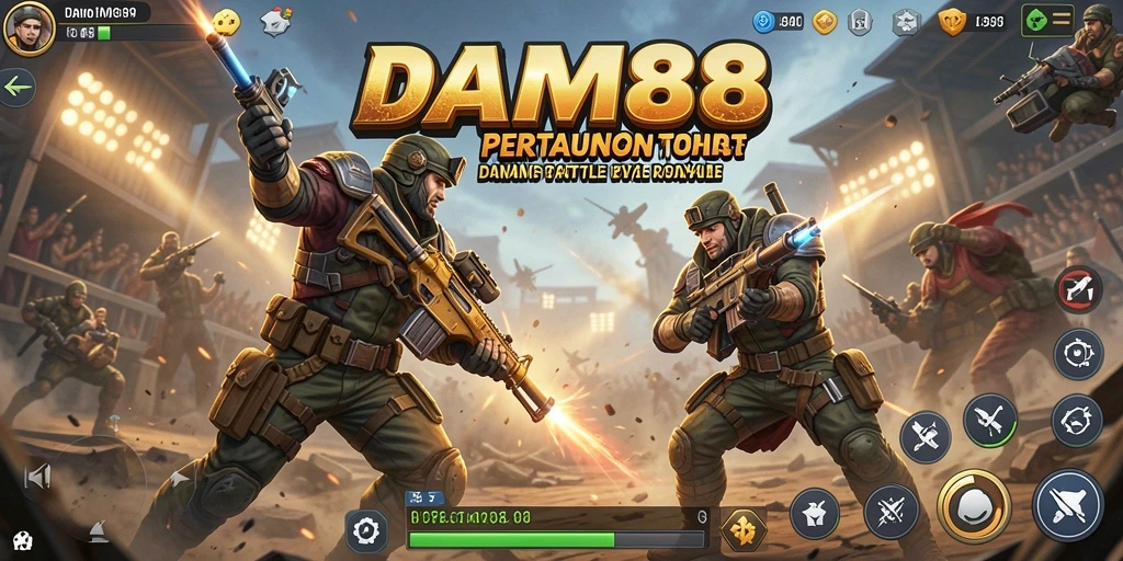 Gameplay seru pertarungan Battle Royale di DAM88.