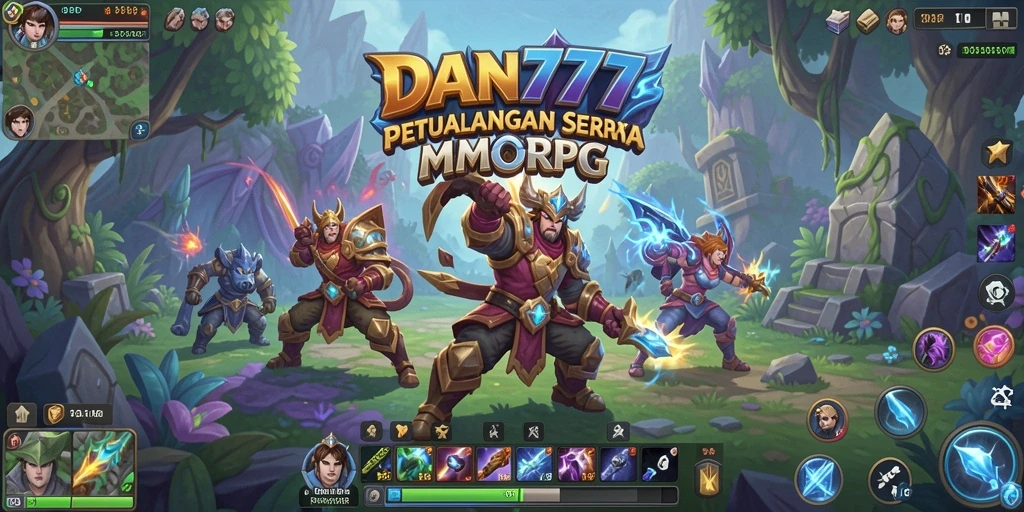 Screenshot utama DAN777 menampilkan aksi seru dalam petualangan MMORPG.