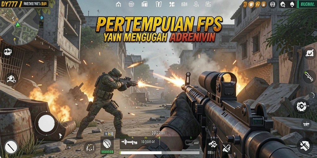 Tampilkan gameplay mendebarkan dari DY777 dengan aksi tembak-menembak yang seru.