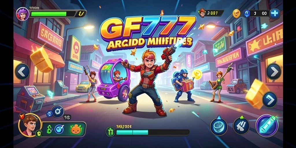 Screenshot gameplay GF777 yang penuh warna dan tantangan seru.