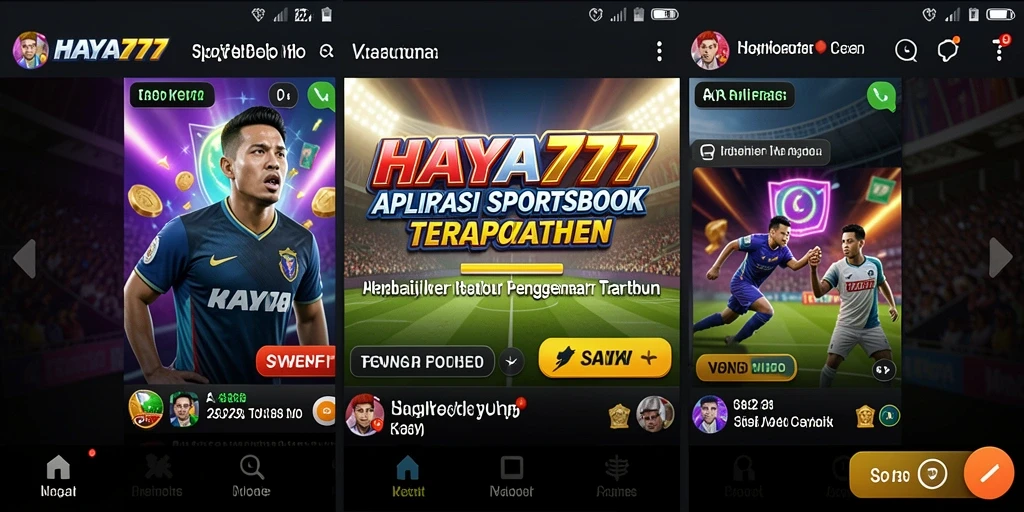 Tampilan gameplay Sportsbook yang menarik dan interaktif di HAYA777.