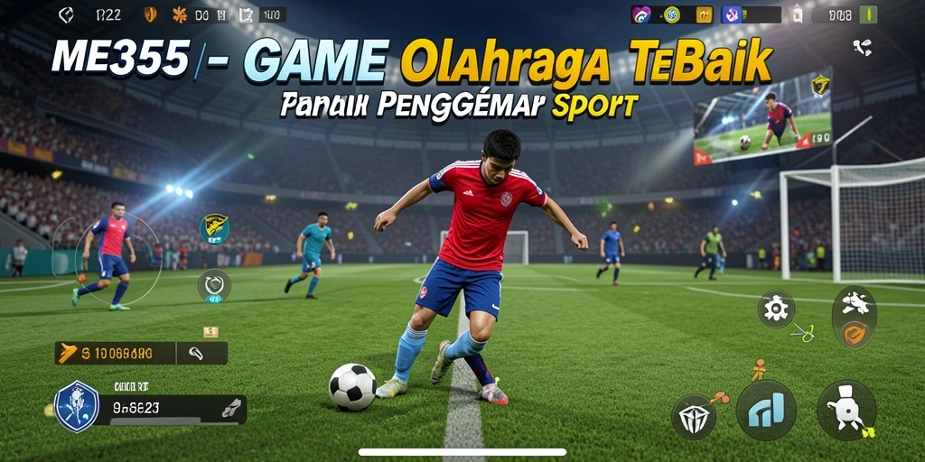 Screenshot gameplay ME355 menampilkan aksi olahraga yang mendebarkan.