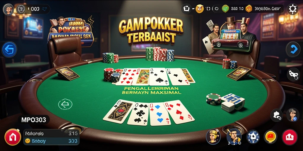 Screenshot MPO303 menampilkan pemain menikmati permainan Poker yang mendebarkan.