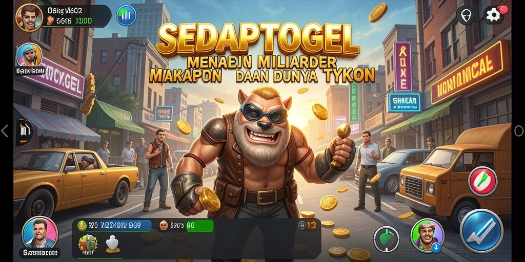 Tampilan seru gameplay Tycoon SEDAPTOGEL yang penuh strategi.
