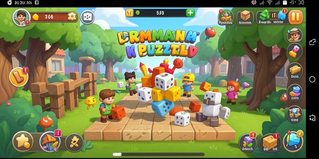 Gameplay T6 yang penuh warna dan menantang dalam dunia Puzzle.
