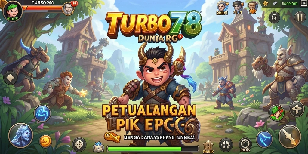 Tampilan gameplay RPG yang menakjubkan dalam TURBO78.